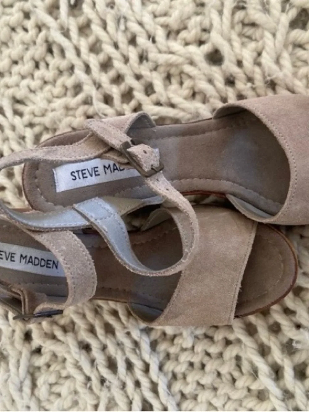 Steve Madden chunky wooden